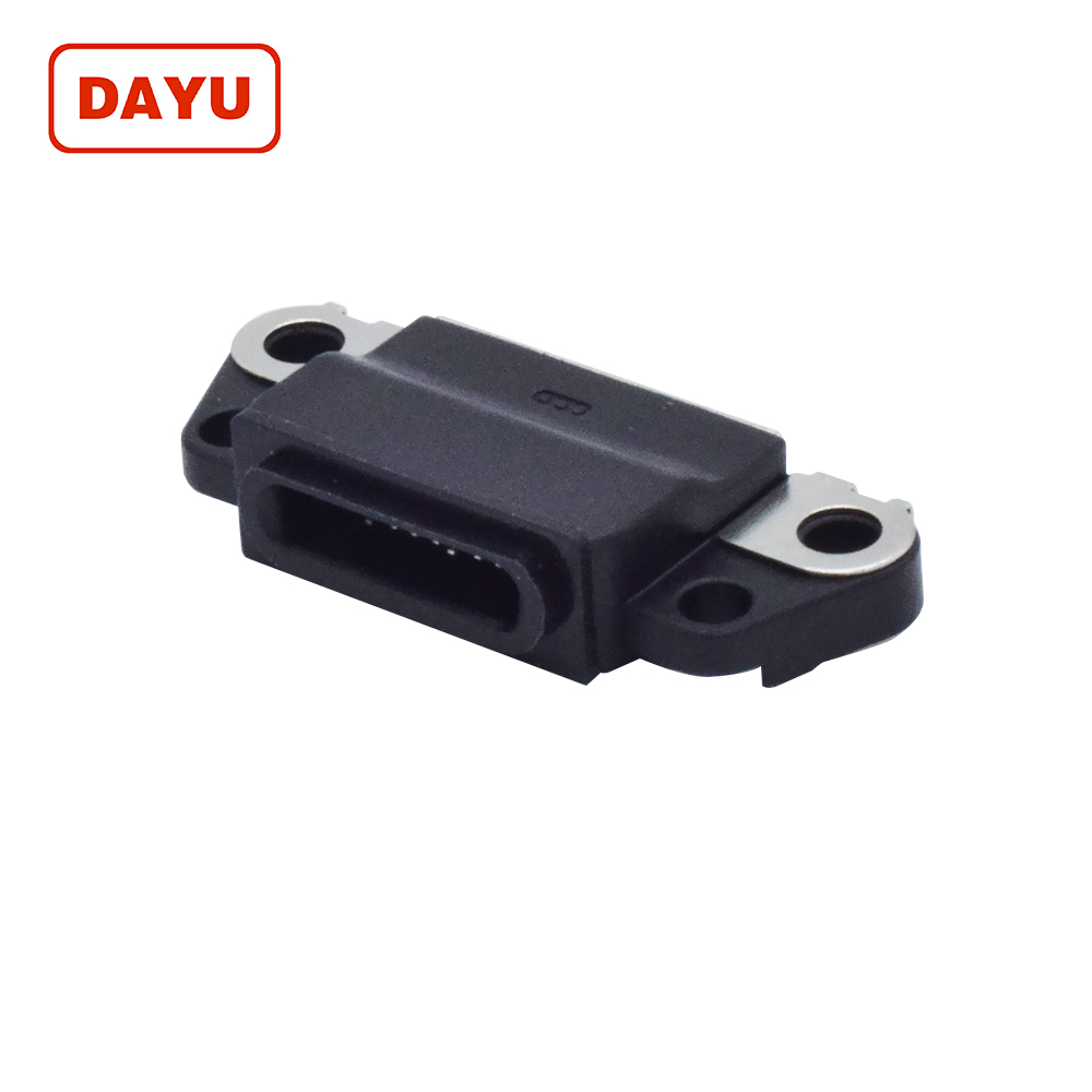 Dustproof 10 Pin SMT Iphone Female Connector With High Durability