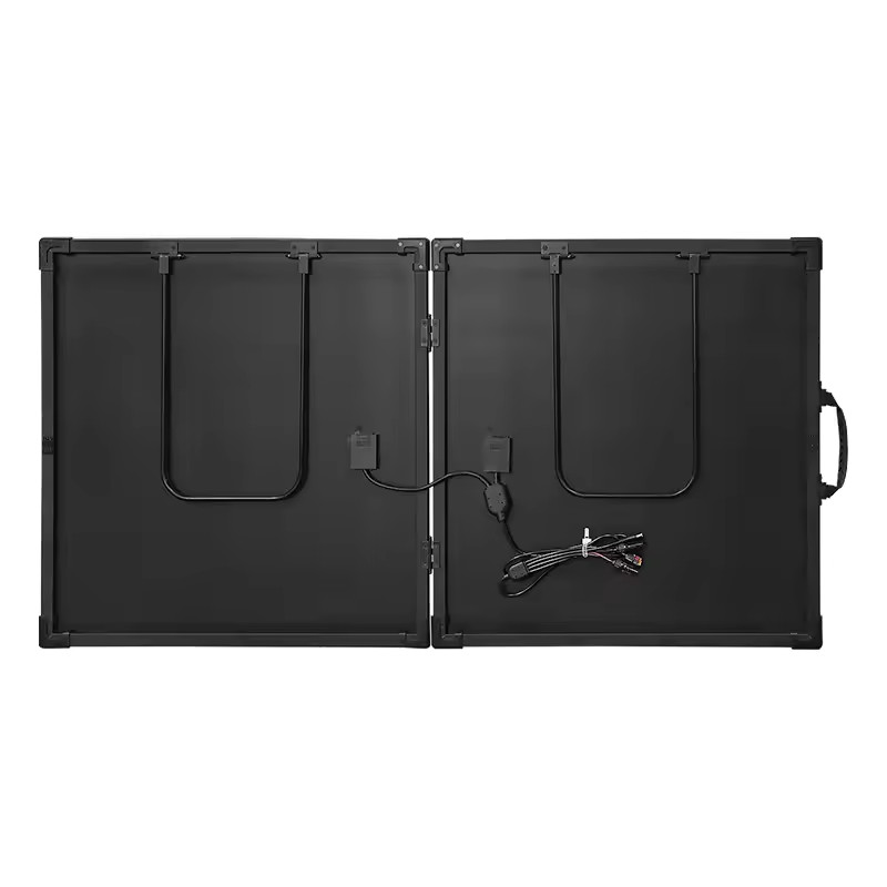 150w Foldable Portable Solar Panel Module Charging Kit Lightweight Black For Camp Rv Outdoor Generator Power Station