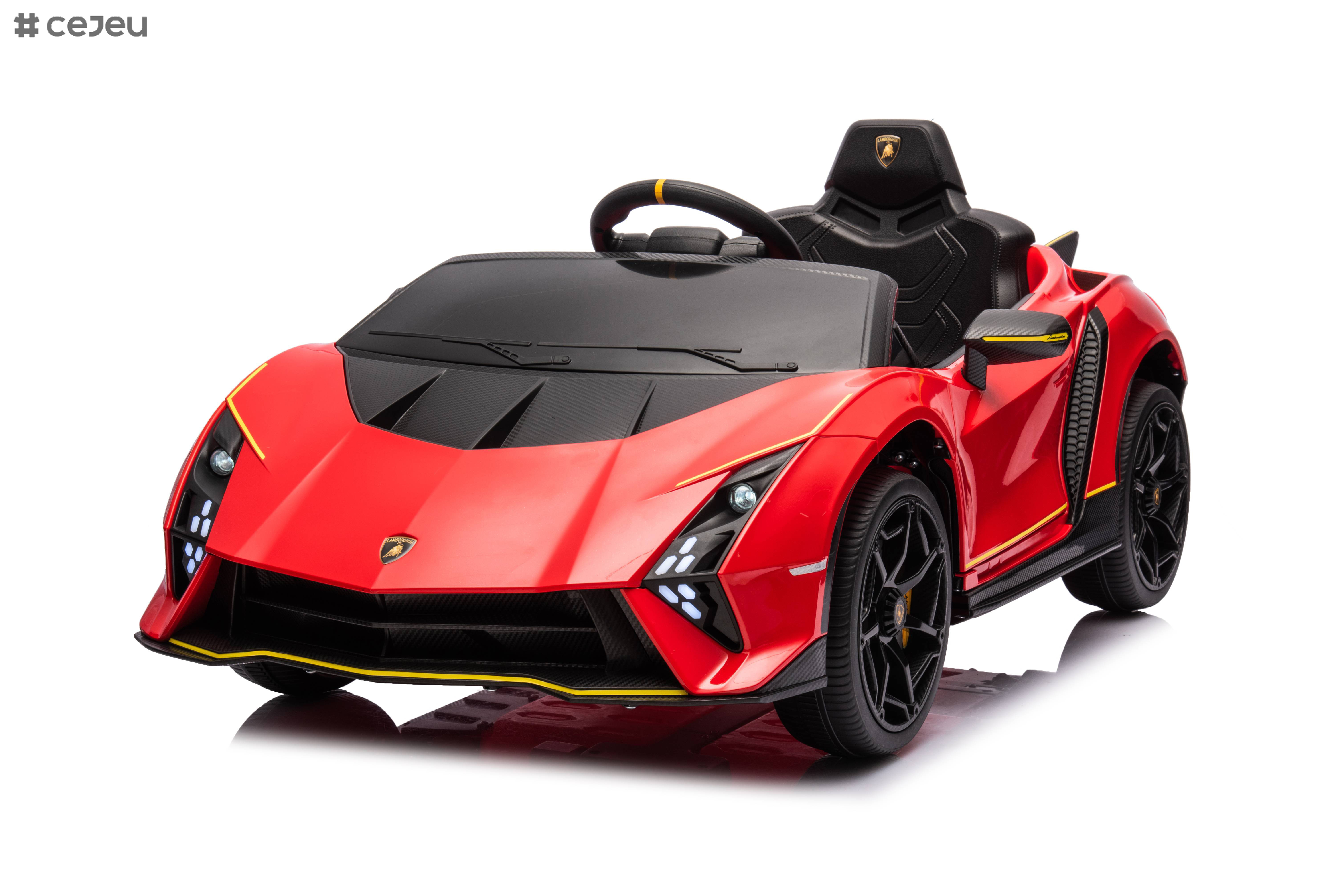 Kidzone Kids Electric Ride On 12V Licensed Lamborghini Aventador SV Battery Powered Sports Car Toy