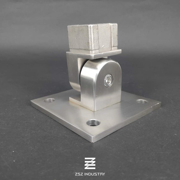 27mm Height Railing Post Base Custom Size Corrosion Resistance ISO9001