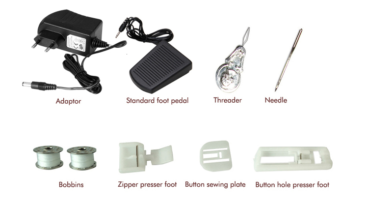 Max. Sewing Thickness 2.5mm Household Mini Textile Sewing Machine for Garment Shops