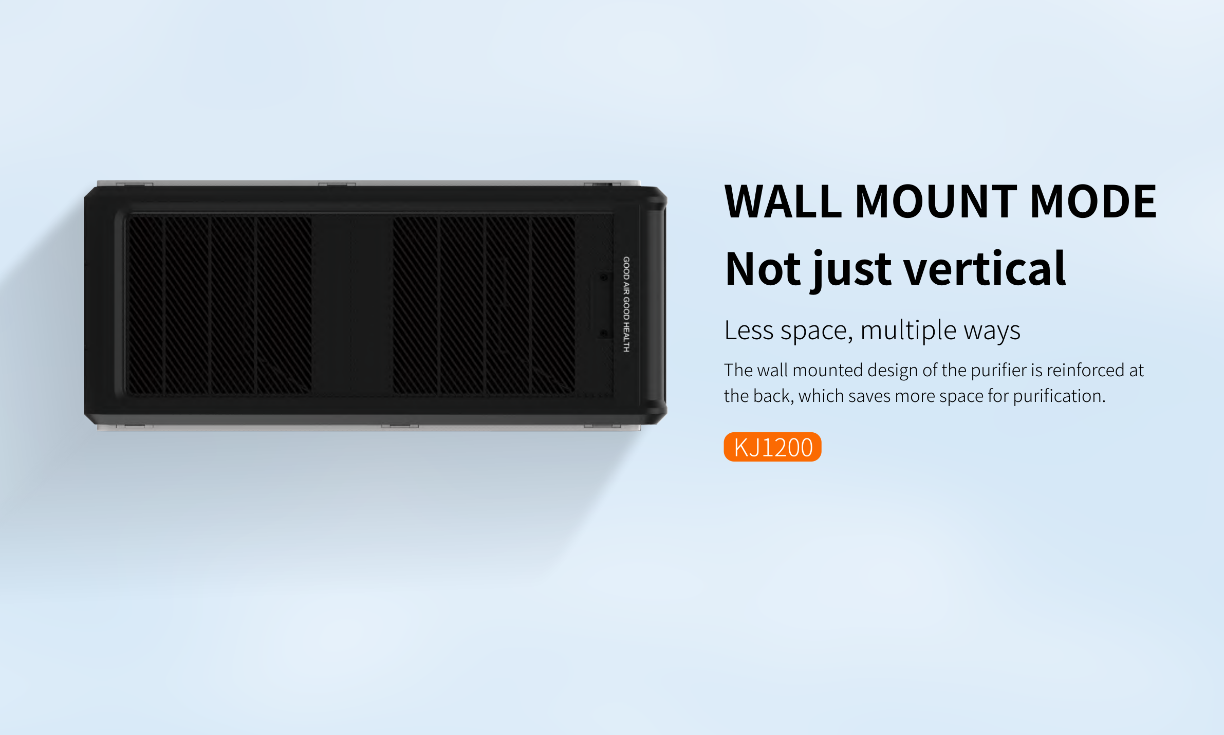 Homefish 2.8L Commercial Wall Mounted UV Air Purifier 1400m3/H