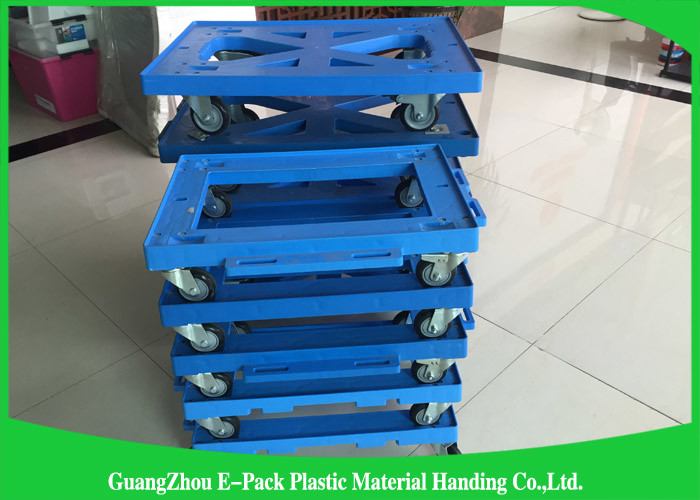 Big Capacity Moving Equipment Dolly , Furniture 4 Wheel Moving Dolly Virgin PP Materials