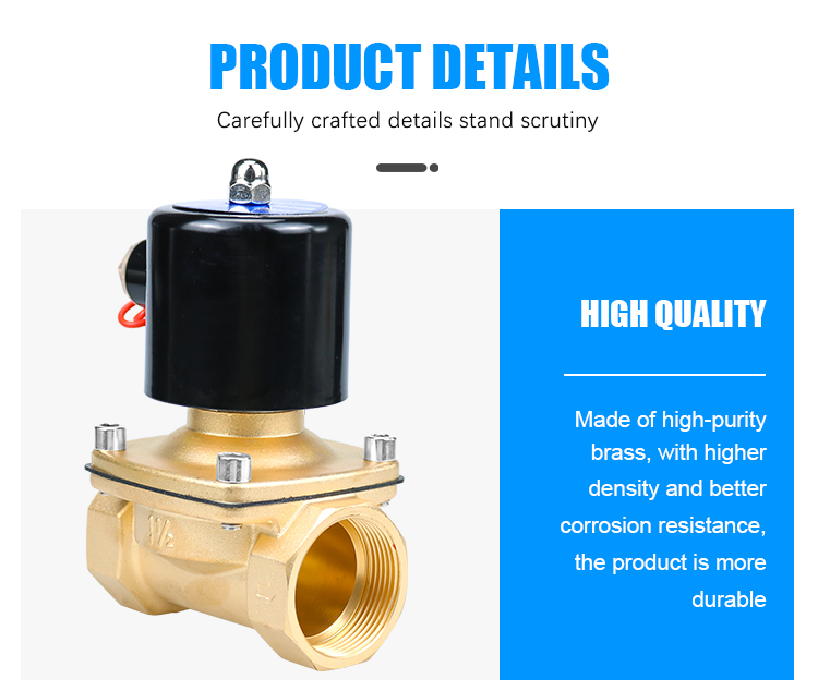 Water Gas Oil Liquid Solenoid Control Valve 12V Solenoid Valve Normally Closed