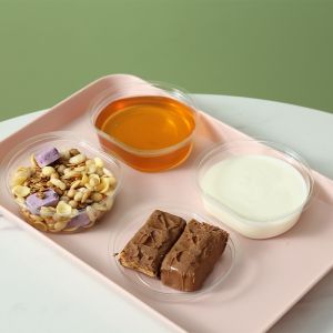 Custom PET Sauce Cup With Lid Disposable Condiment Container