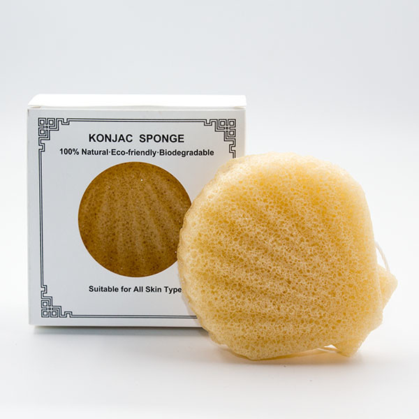 OEM Half Ball Natural Face Cleansing Sponge Reusable Exfoliating Konjac Facial Cleanser