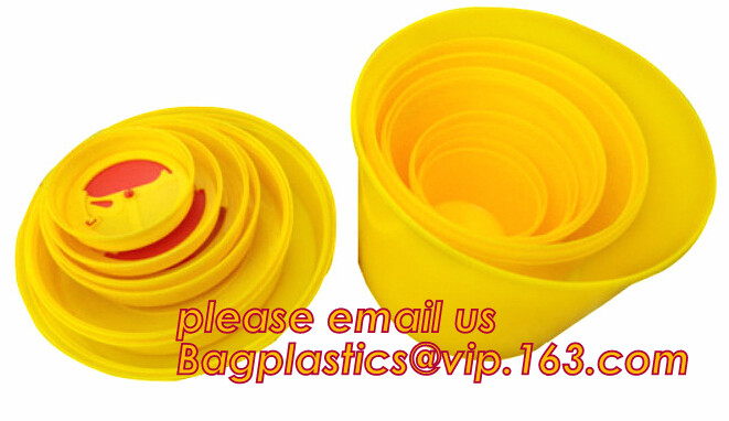 Medical syringe round sharp container ,safety box for needles,sharp bin, Hospital medical sharps container, Disposal sha
