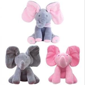  Musical Peek a Boo Elephant Play Hide And Seek Electric Baby Cuddly Plush Toys Manufactures