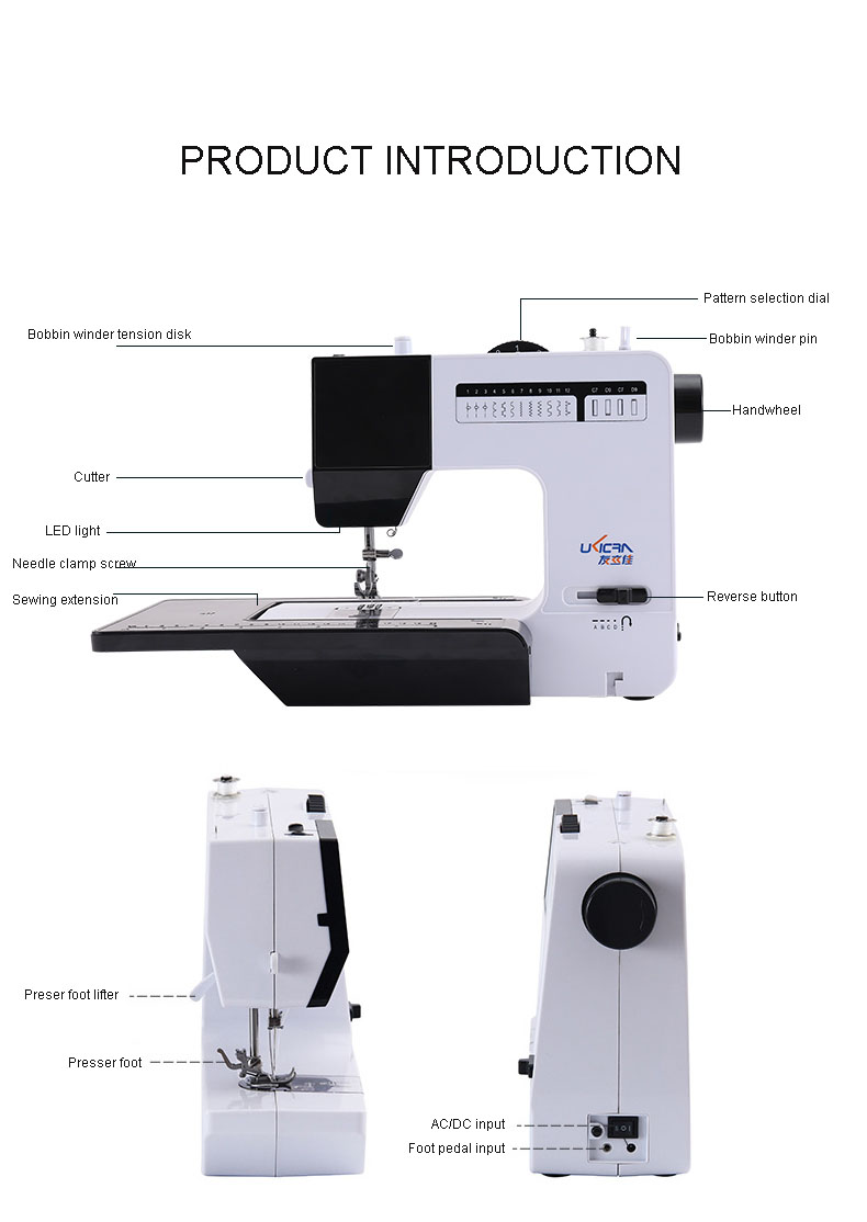UFR-737 Domestic Multi-functional Overlock Mini Sewing Machine Compact and Versatile