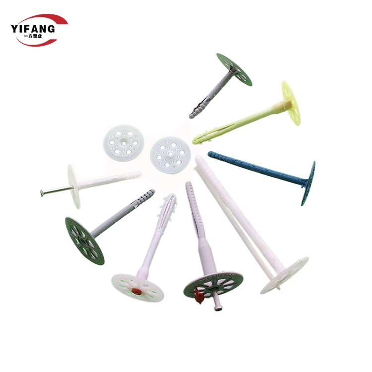 PE Outer And Iron Nail Inside 80mm 3.7mm Plastic Insulation Anchors