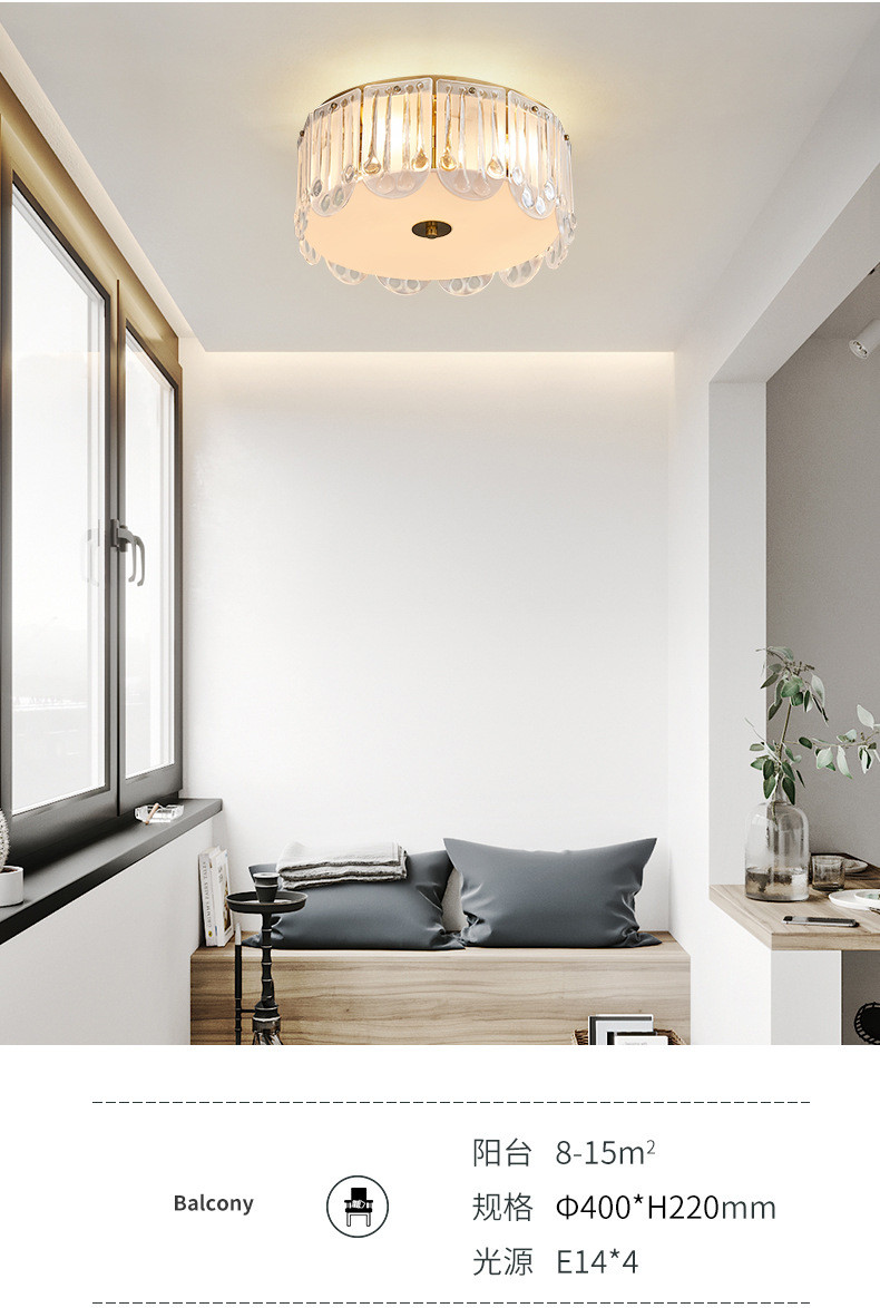 Modern Post-modern Ceiling Lamp Warm And Romantic Small Living Room Lamp mid century ceiling lamp(WH-CA-82)