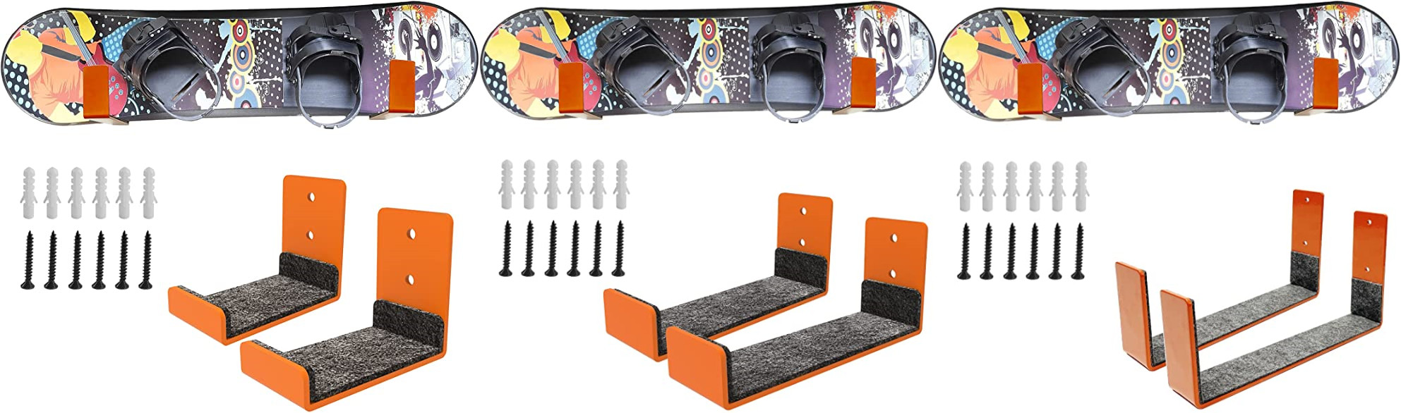 Functional Design Surf Board Racks for Wall Display Mount Storage