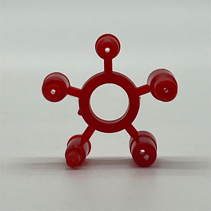 Red - Adapted Lighter Gas Valve for BBQ - High - Flow Version