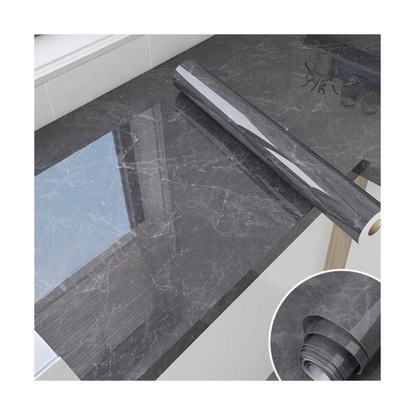 Waterproof Marble Wall Sticker Wallpaper Modern Design Style Thicken Peel Off