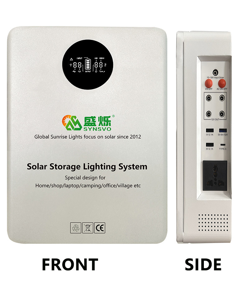 Solar Powered White Light Color Battery Inverter 5V/9V/12V/220V Hybrid Solar Inverter With Mppt Charge Controller