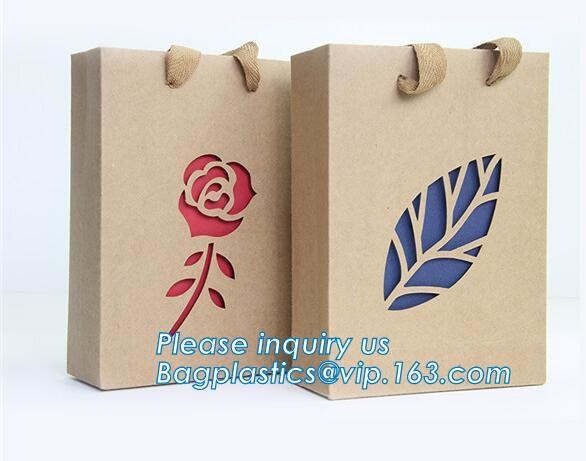 Luxury paper bags with handles Different Sizes,250gsm art paper shopping carrier bag custom printing with handle rope
