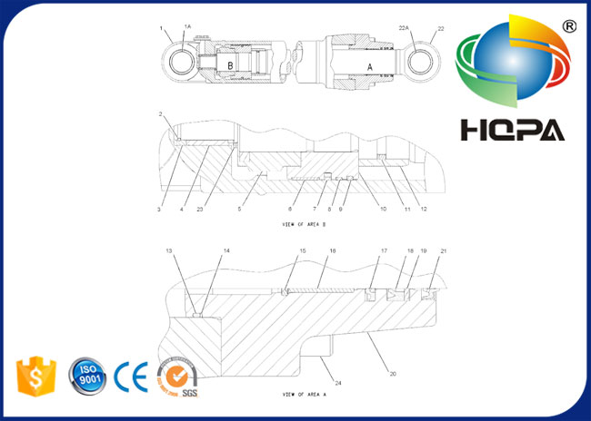165-9418 1659418 266-7874 2667874 Stick Cylinder Seal Kit for CAT 315B 317B 318B