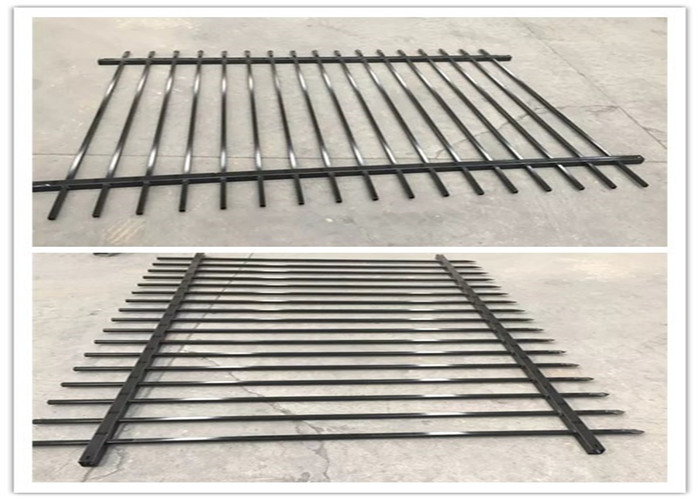 Antique Steel Wall Mounted Garden Fence High Tensile Security Square Tube Iron Fence