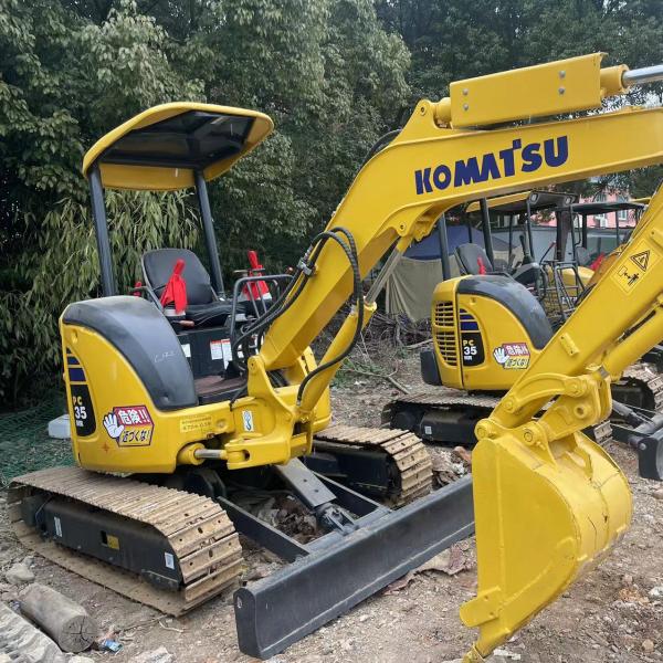 mini Japan Komatsu35 Used excavator for indoor home use excavator 3.5ton used