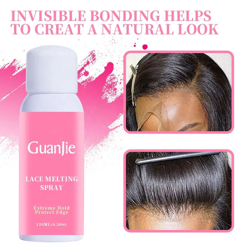 Custom Private Label Lace Wig Glue Spray Wig Glueless Spray 450ml For Adults