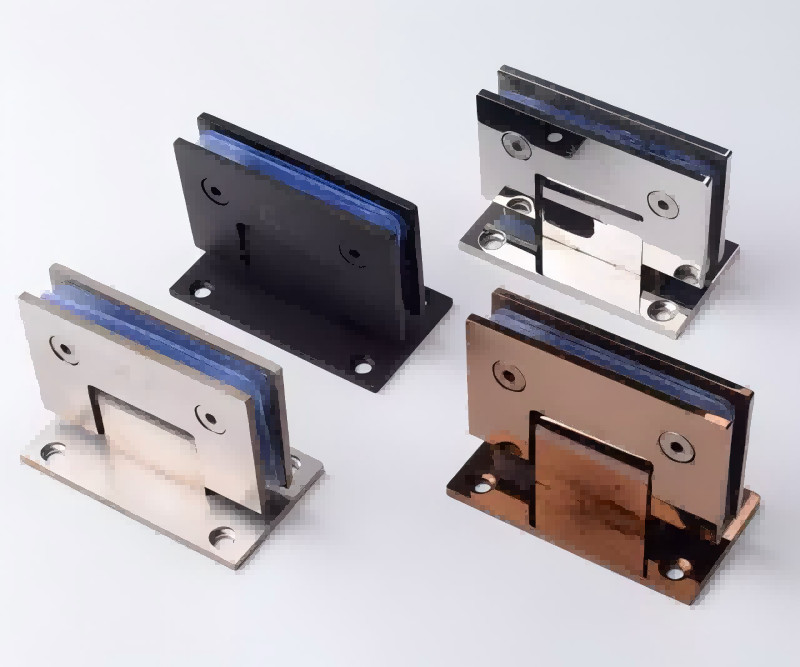 Copper Custom Frameless Shower Flipper Panel Hinges Two Way Glass To Glass Shower Hinge