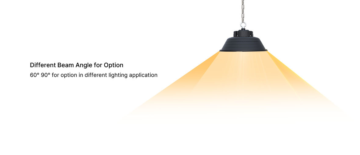 75w High Lumen UFO High Bay Light IP65 With Black Aluminum Housing