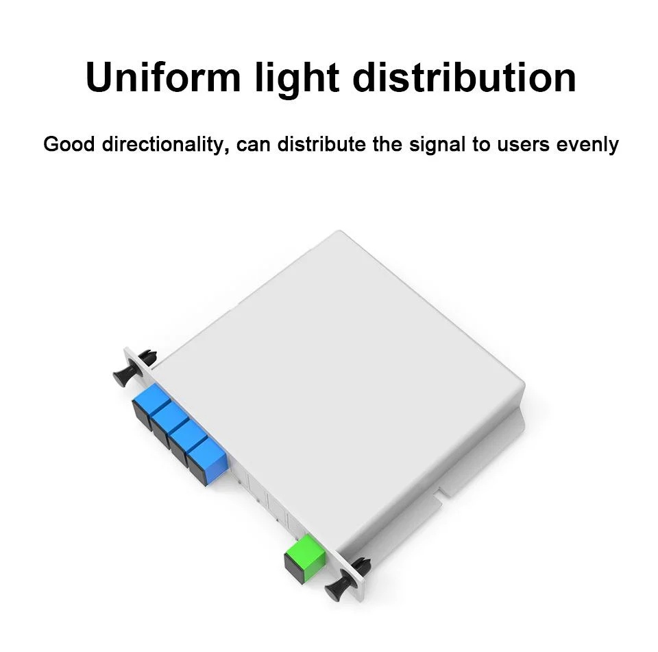 FTTH SC/UPC 1 * 16 Plug-in LGX Fiber Optic Splitter Box Plug-and-Play Design for Easy