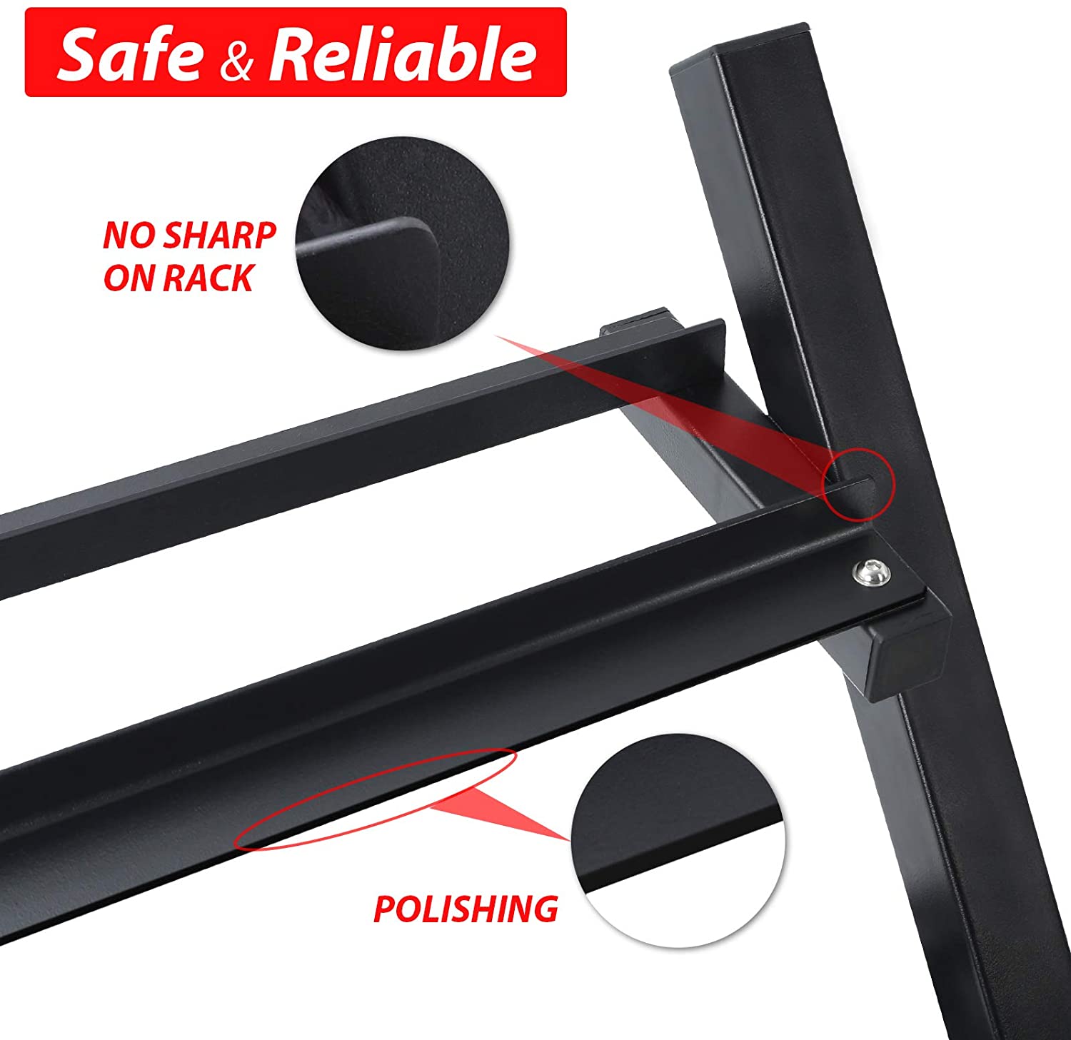 Gym Equipment Commercial Fitness Free Weight Rack Dumbbell Rack 3 Tier