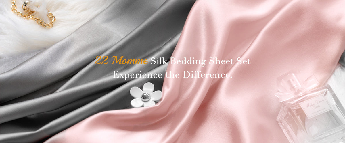 Reactive Printing Luxury Silk Satin Bedding Set Pure Mulberry 19 Momme Silk 4pcs for Home