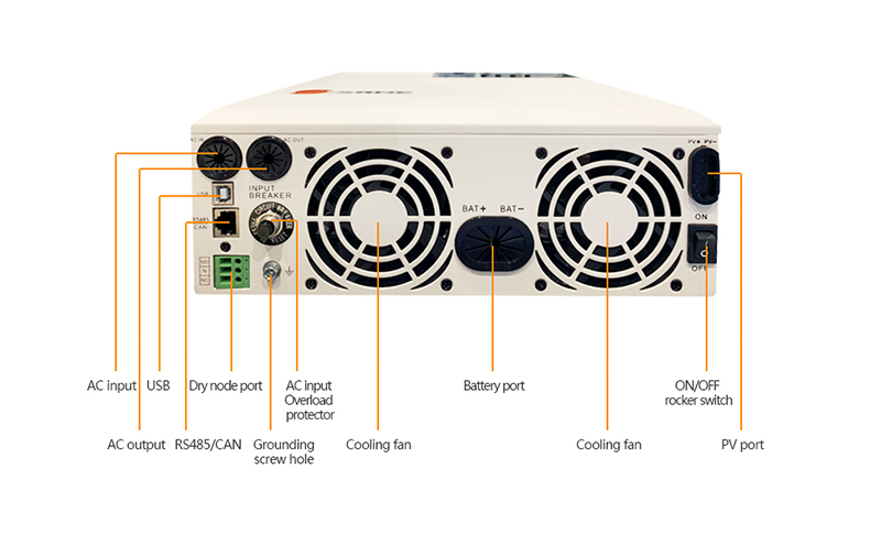 All In One MPPT Deye Hybrid Solar Inverter 2KW 3KW 6KW 8KW