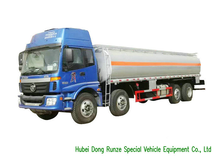 FOTON 8x2 Aluminium Alloy Fuel Oil Delivery Truck For Diesel Transportation 28CBM