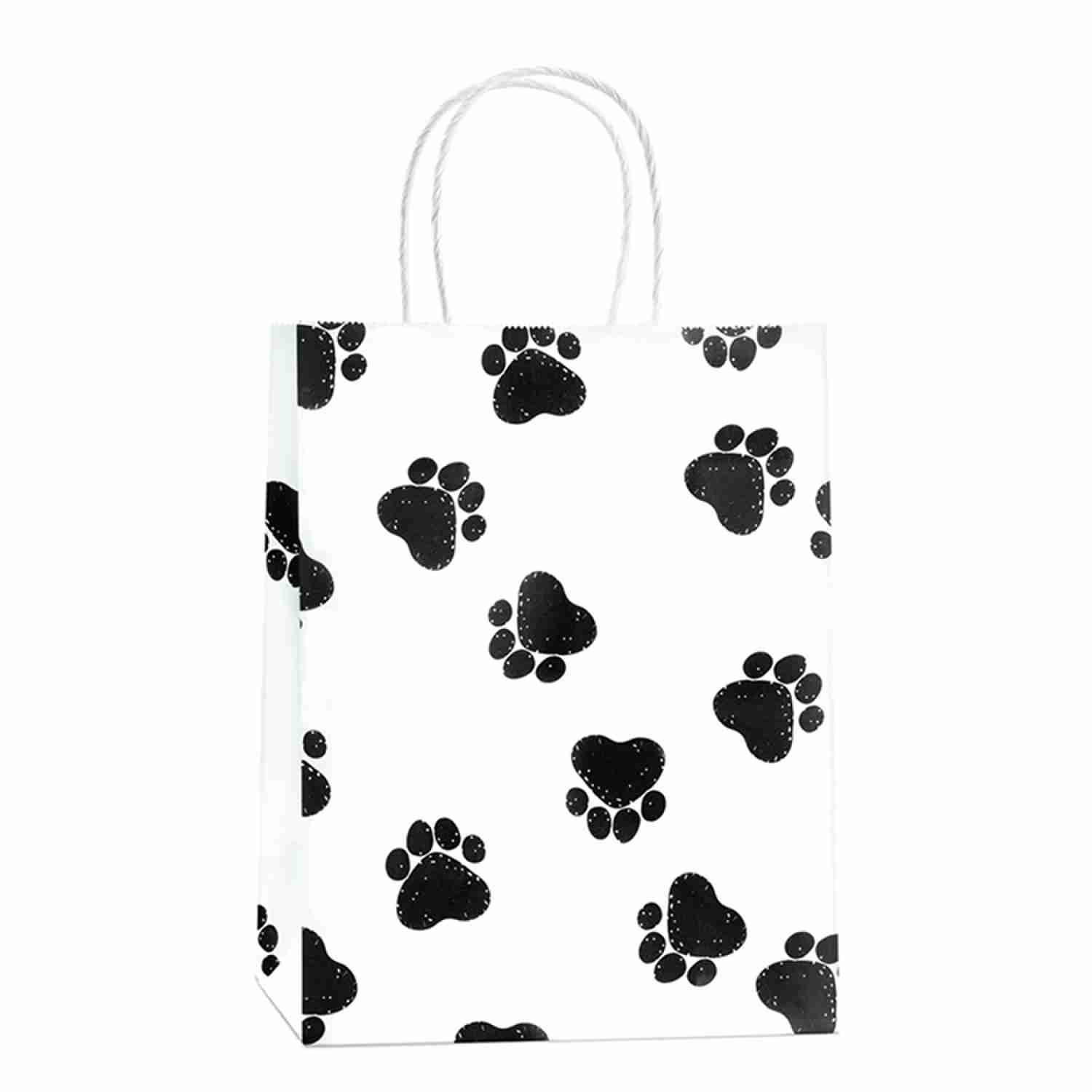 Plain White Takeaway Kraft Paper Shopping Bags With Handles