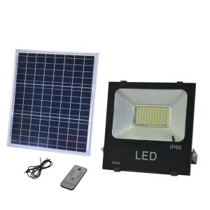  150W LED Solar Flood Light aluminum material with motion sensor for garden use building use Manufactures