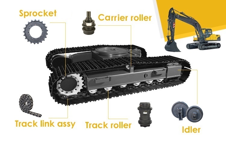 40Mn/SCMn3A Adjuster Bulldozer Idler Undercarriage Parts For Excavator