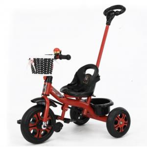 China Age Range 2-4 Years Old Kids Tricycle with 2-in-1 Push Function and Woven Basket on sale