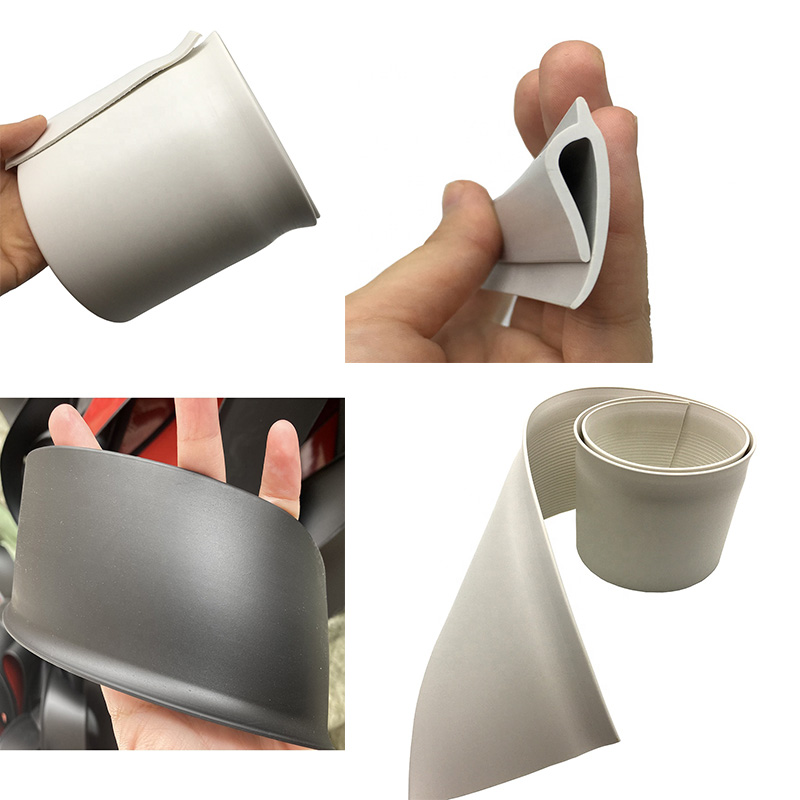 Soft PVC Flexible Waterproof Skirting Board with Moulding Processing and Glossy Finish