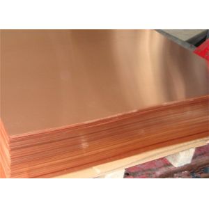 Good Machinability Customized Copper Plate , Oxygen Free Copper Sheet UNS C10100
