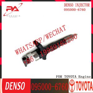 common rail injector 23670-30140 095000-6760 injector for TOYOTA 1KD-FTV, 2KD