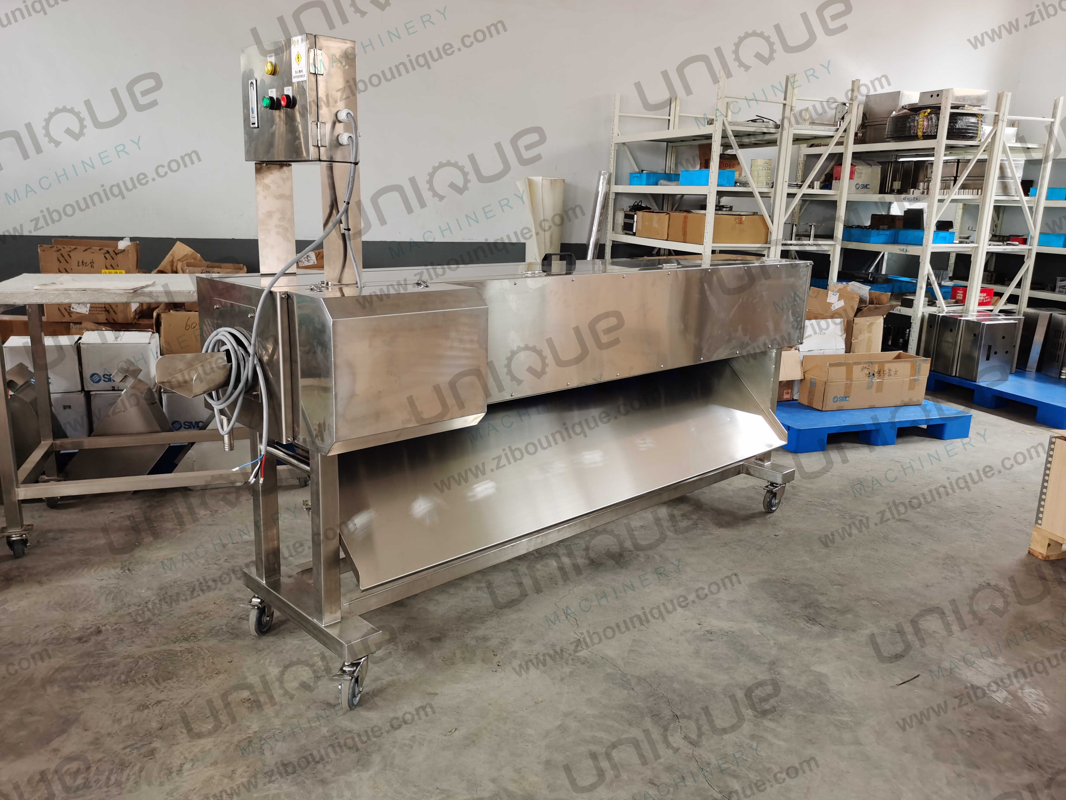 Big Root Vegetable Daikon Radish Mooli Skin Knife Peeling Machine 0.75kw
