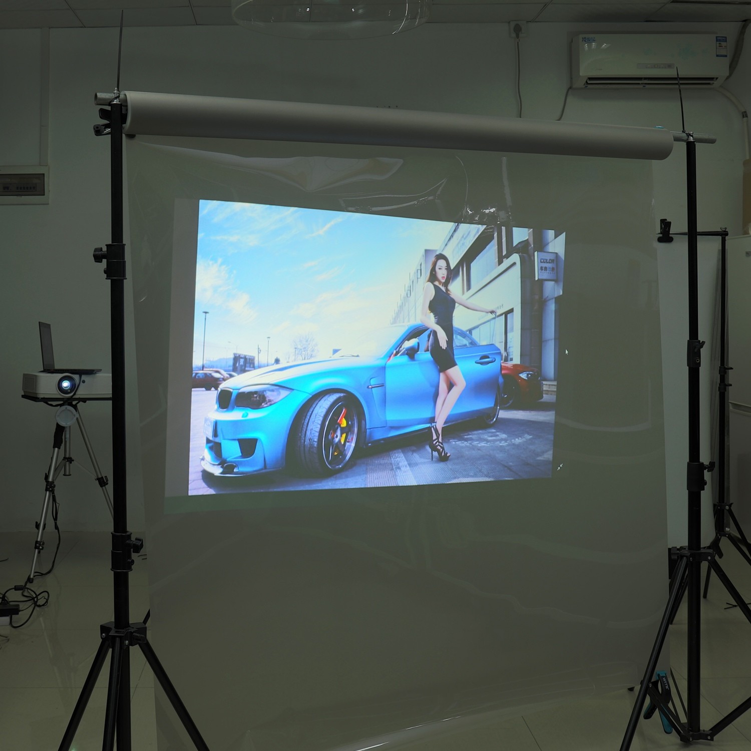 Mirror / Black Rear Projection 3D Holographic Display 130um Thickness 800:1 Contrast