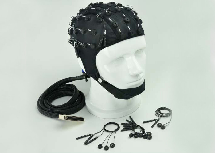 Blue Digital EEG Machine With EEG Cap Biofeedback Medical Devices
