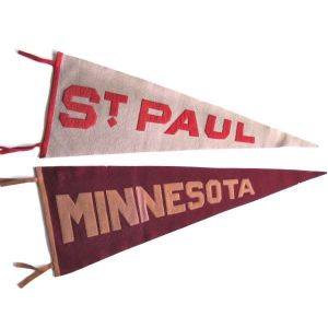 Sublimation Polyester Felt Pennant Flag 15x20cm Triangle Shape