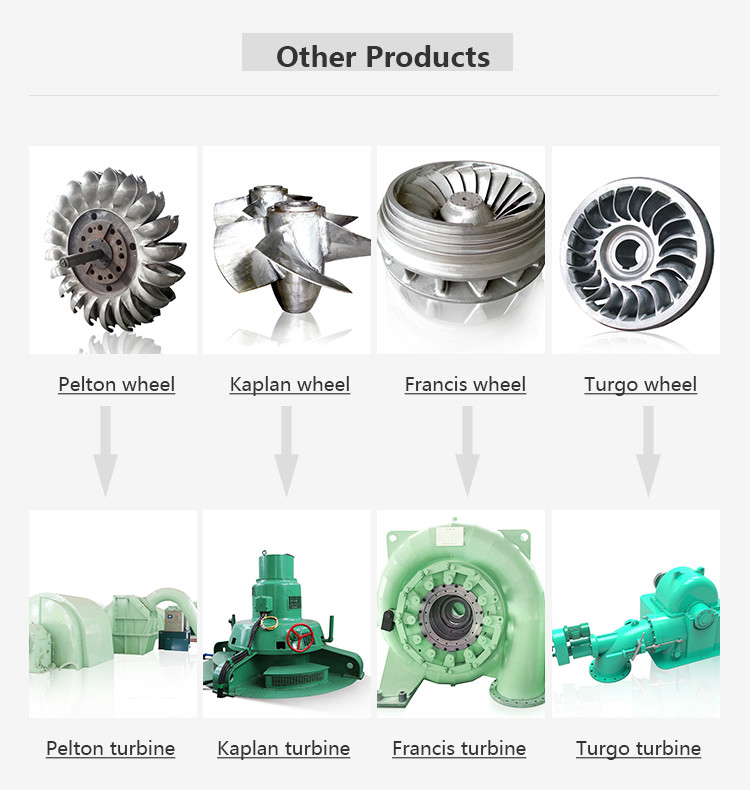 100kw Turgo Hydro Turbine With Synchronous , Double Nozzle Turgo Turbine Generator