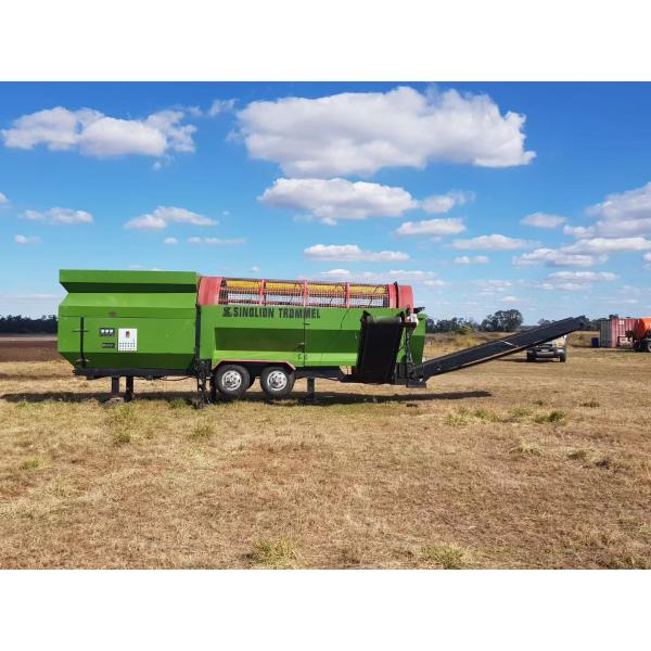 Steel Plate Material Drum Screen Filter for Compost Processing and Versatile Screening