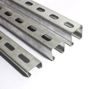  Corrosion-resistant Hot-Dip Galvanized Metal Strut Channel with Customizable Width for Industrial and Commercial Applications Manufactures