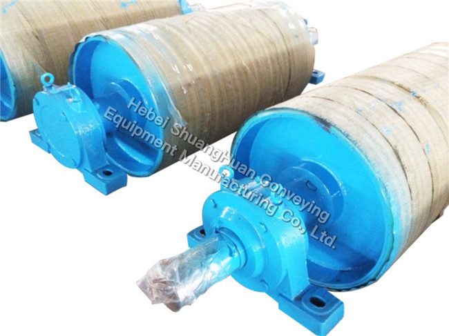 Smooth Rubber Face 1000mm Conveyor Drive Pulley For Steel Industry