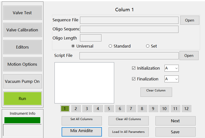 12 Channel DNA RNA Synthesizer Choice For DNA Sequencing And PCR Thio Primer Category