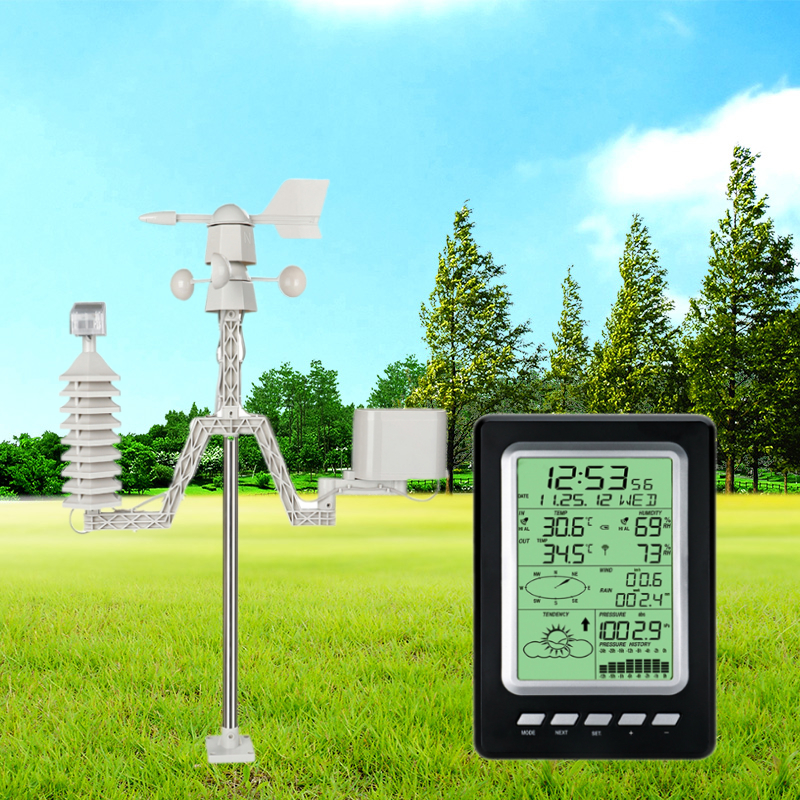 Wireless Outdoor Weather Station With Wind Speed Range Of 0-50m/S And Weight Of 1.8KG