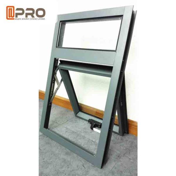Solar Powered Awning Aluminum Windows , Double Glazed Vertical Awning Windows