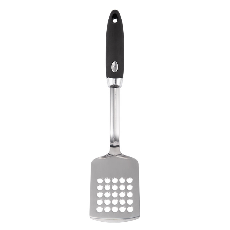 Europe style New pattern kitchenware set with stand black color handle cooking tools patato masher